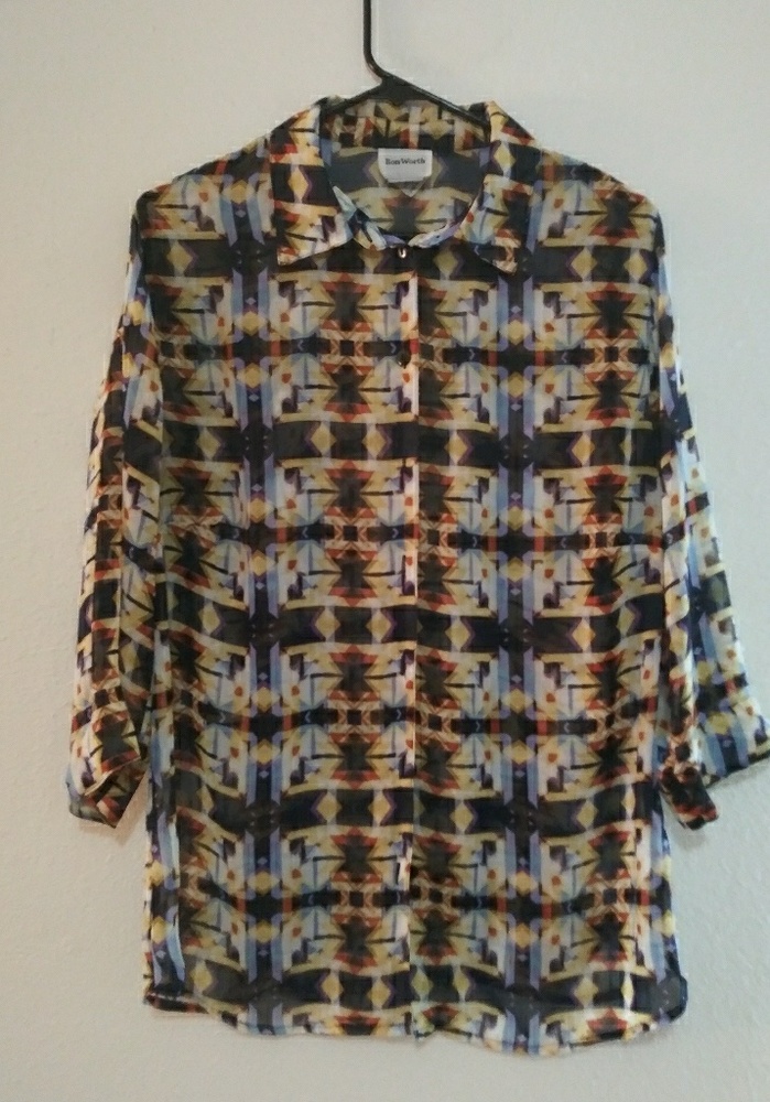 Womens sheer blouse size small
